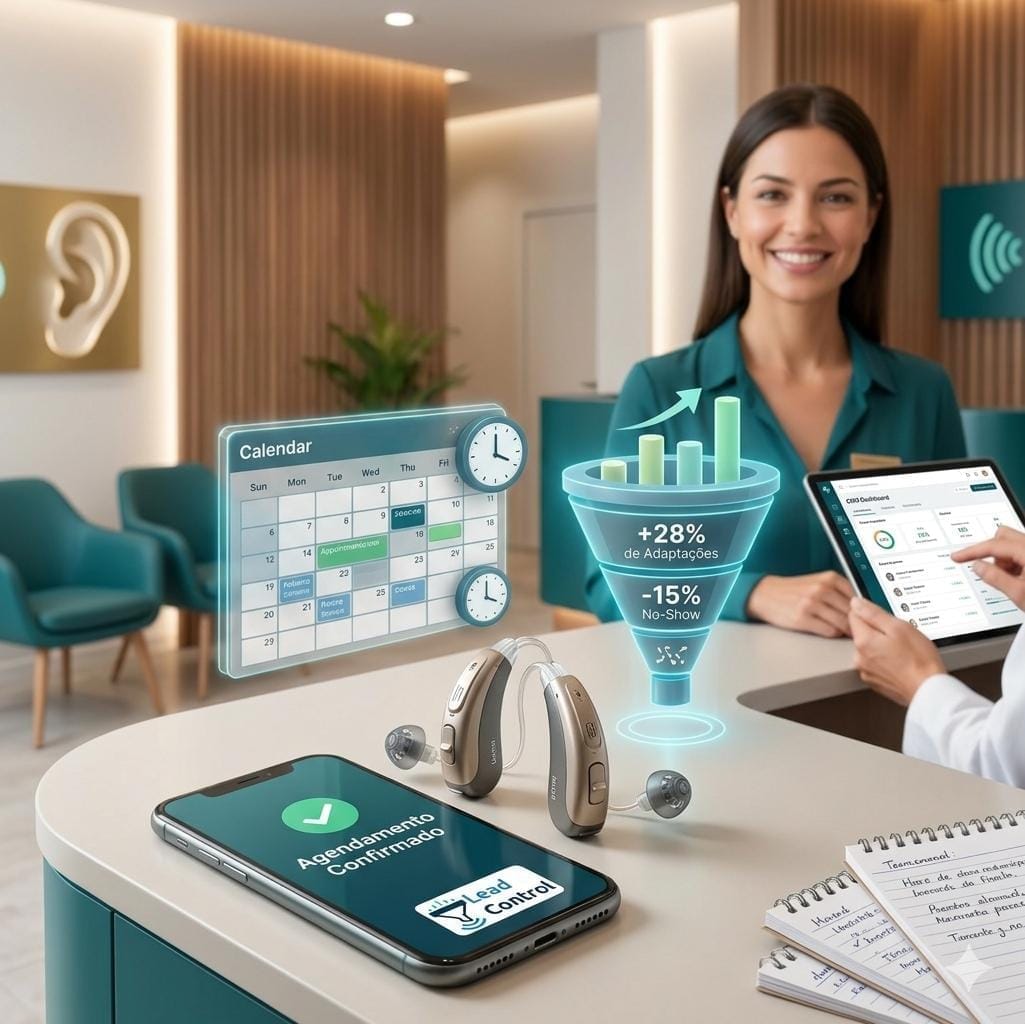 Como o Pré-Agendamento Automatizado e a Qualificação de Leads Transformam o Faturamento de Centros Auditivos