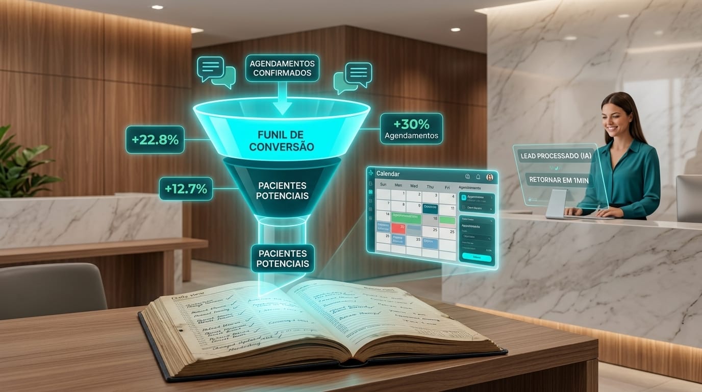 A era da saúde inteligente: como a IA revoluciona a gestão de leads e a conversão de agendamentos em clínicas